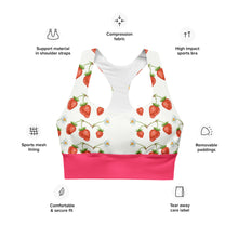 Lade das Bild in den Galerie-Viewer, Longline Sport-BH Sugarberry Ansicht Material