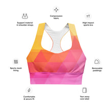 Lade das Bild in den Galerie-Viewer, Longline Sport-BH Galaxia Ansicht Material