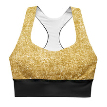 Lade das Bild in den Galerie-Viewer, Longline Sport-BH Goldi vorne