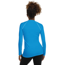 Lade das Bild in den Galerie-Viewer, Langarm Rash-Guard Blue Ansicht Back