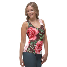 Lade das Bild in den Galerie-Viewer, Tank-Top Red Roses Ansicht rechts