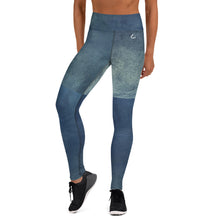 Lade das Bild in den Galerie-Viewer, high waist Leggings powder blue front