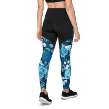 Lade das Bild in den Galerie-Viewer, Fanny Pack Leggings Misses Blue Ansicht Back