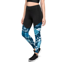 Lade das Bild in den Galerie-Viewer, Fanny Pack Leggings Misses Blue Ansicht Links