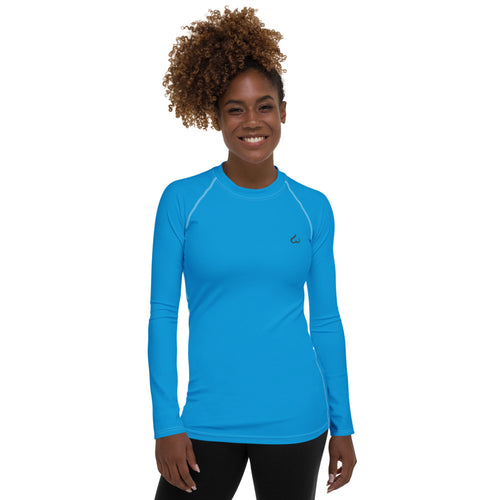 Langarm Rash-Guard Blue Ansicht Front
